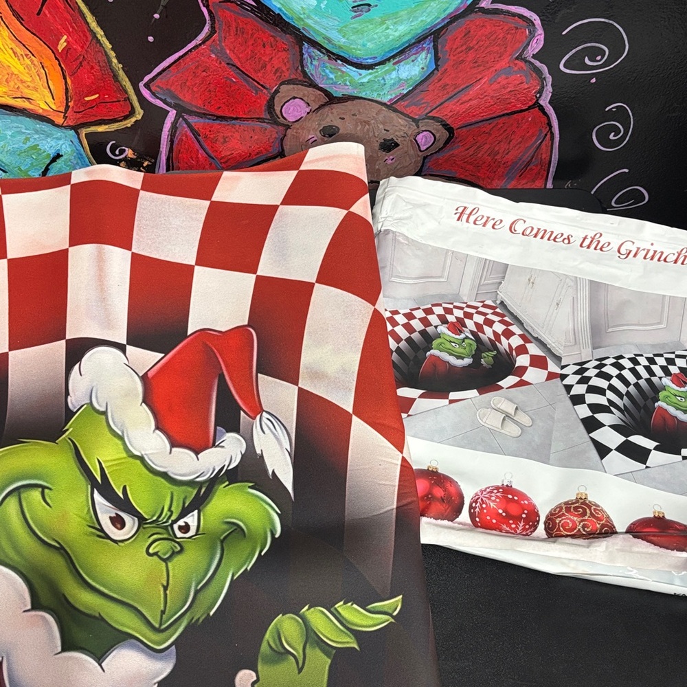 Christmas Grinch Bath/Kitchen Mat Rug